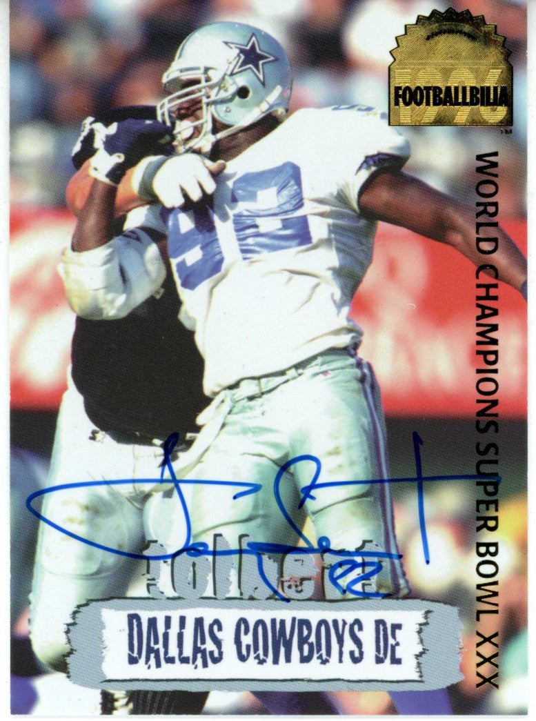 Tony Tolbert Dallas Cowboys 1996 Collector's Edge #DCA-7 Signed Card 55972-Powers Sports Memorabilia