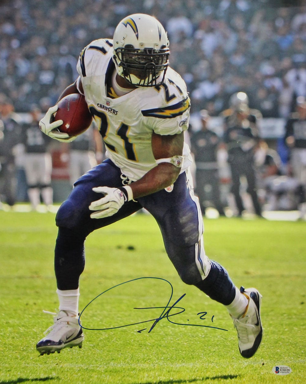 Ladainian Tomlinson San Diego Chargers Signed 16x20 Photo Beckett-Powers Sports Memorabilia