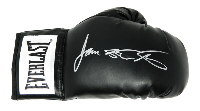 James Toney Autographed Everlast Black Boxing Glove with Lights Out-Powers Sports Memorabilia