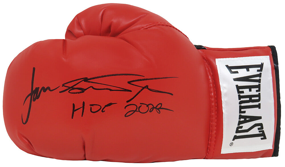 James Toney Autographed Everlast Red Boxing Glove with HOF 2022-Powers Sports Memorabilia