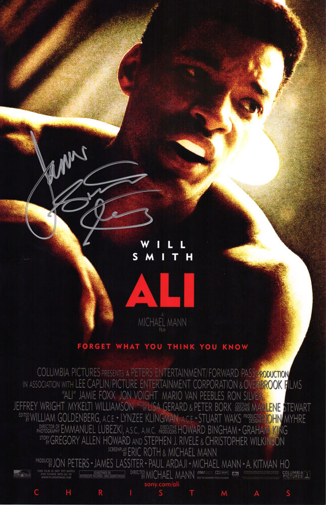 James Toney Autographed Ali 11x17 Movie Poster with Lights Out-Powers Sports Memorabilia