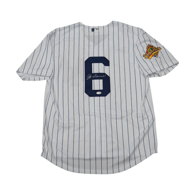 Joe Torre New York Yankees Signed Home Jersey with 1996 WS Patch JSA Holo Only-Powers Sports Memorabilia