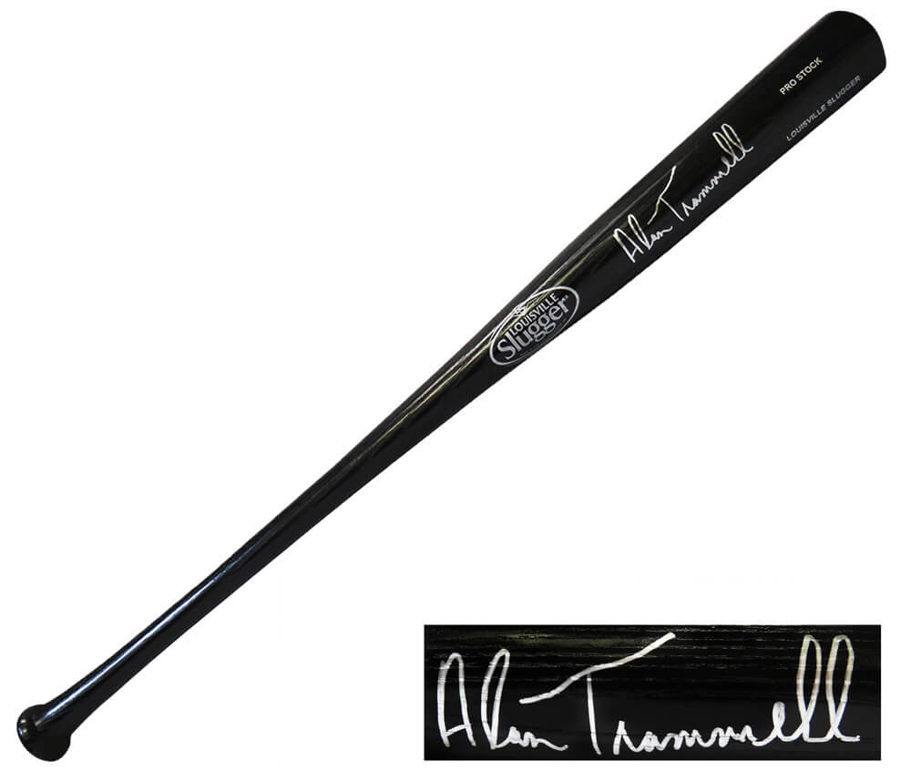 Alan Trammell Autographed Louisville Slugger Black Baseball Bat-Powers Sports Memorabilia