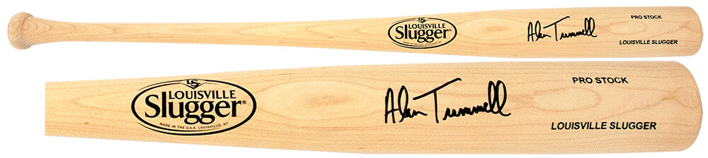 Alan Trammell Autographed Louisville Slugger Pro Stock Blonde Baseball Bat-Powers Sports Memorabilia