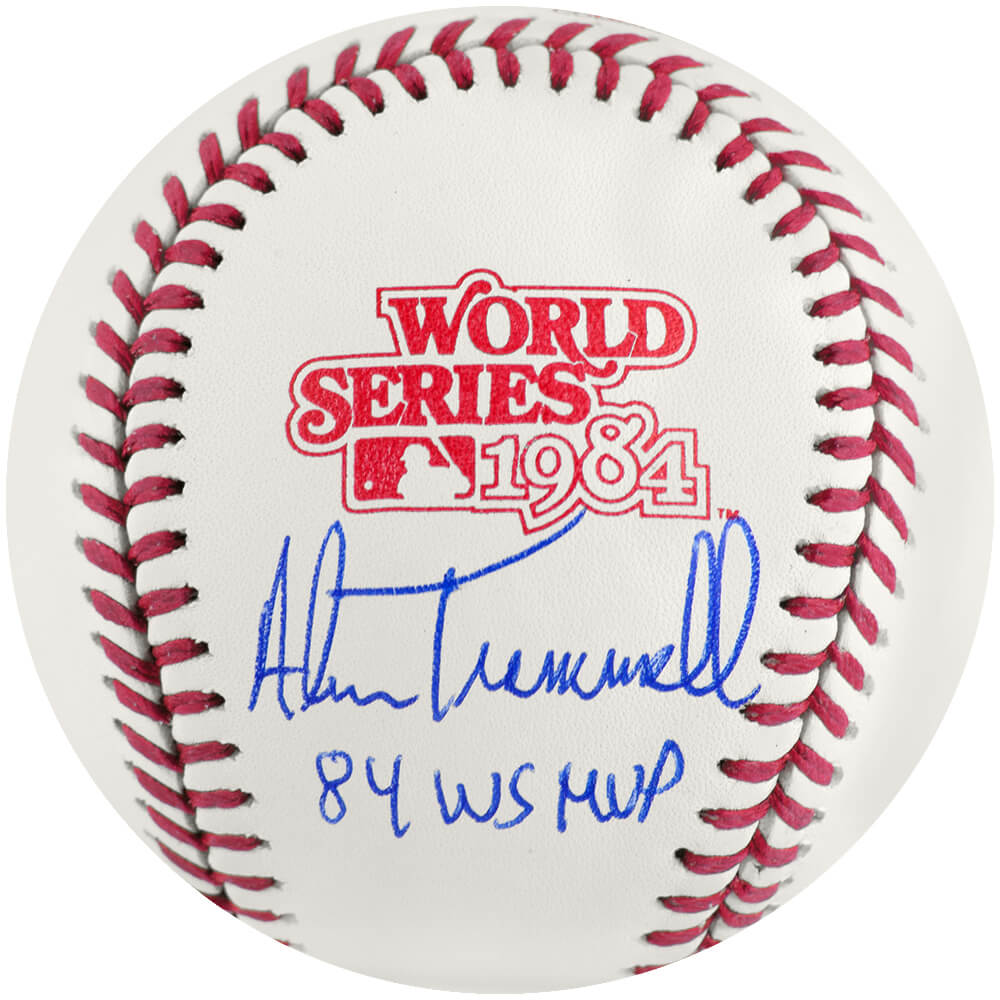 Alan Trammell Autographed Rawlings Official 1984 World Series (Detroit Tigers) Baseball with 84 WS MVP-Powers Sports Memorabilia