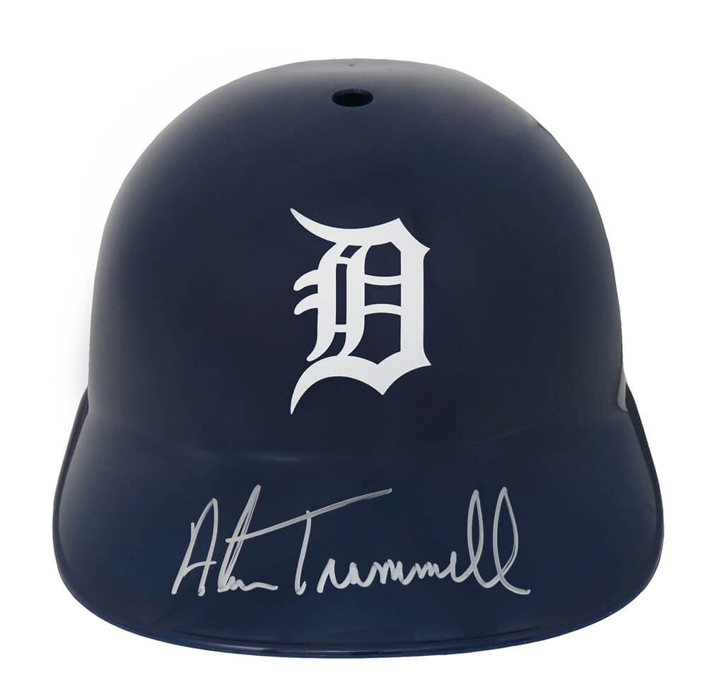Alan Trammell Autographed Detroit Tigers Replica Souvenir Batting Helmet-Powers Sports Memorabilia