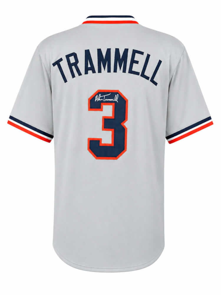 Alan Trammell Autographed Grey Custom Baseball Jersey-Powers Sports Memorabilia