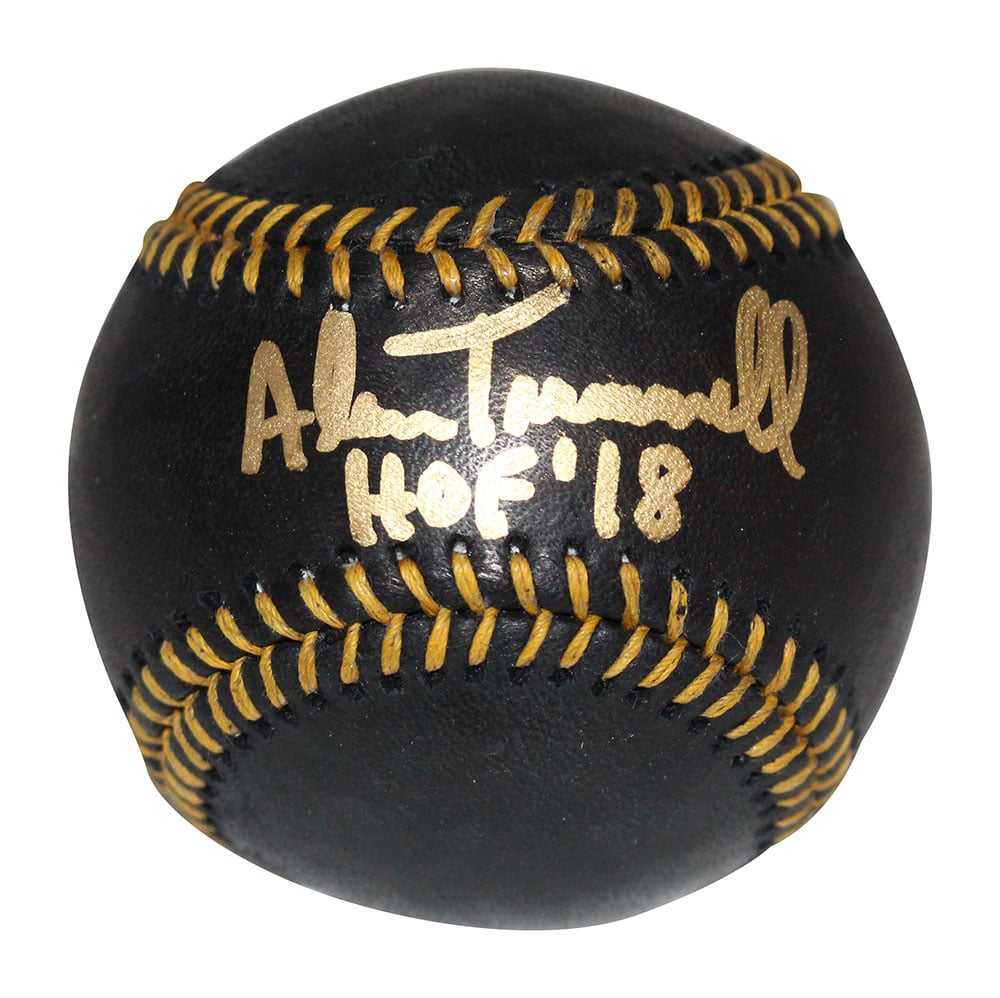 Alan Trammell Signed Detroit Tigers Black Baseball – Beckett Authenticated-Powers Sports Memorabilia
