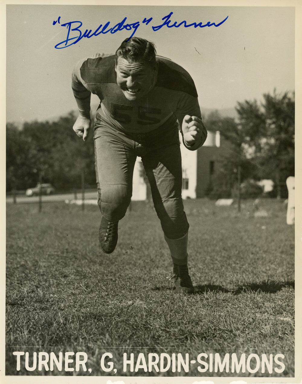 Clyde Bulldog Turner Chicago Bears Signed 8x10 Photo - JSA JSA-Powers Sports Memorabilia