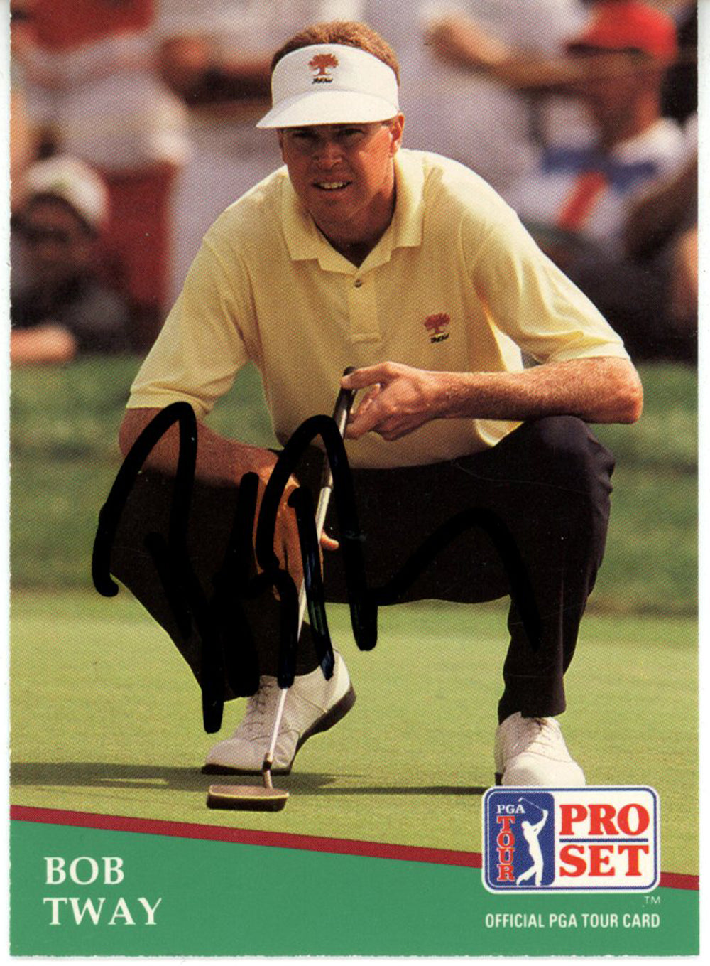 Bob Tway Pga Signed Card - 1991 Pro Set #126 Beckett Beckett-Powers Sports Memorabilia
