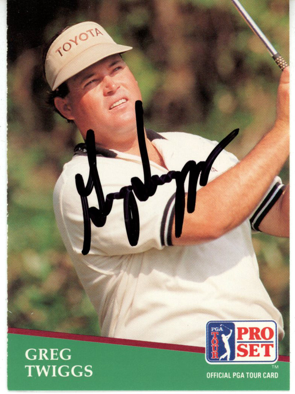Greg Twiggs Pga Signed Card - 1991 Pro Set #191 Beckett Beckett-Powers Sports Memorabilia