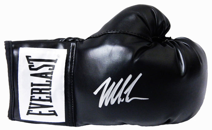 Mike Tyson Autographed Everlast Black Full Size Boxing Glove-Powers Sports Memorabilia