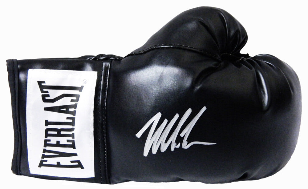Mike Tyson Autographed Everlast Black Full Size Boxing Glove-Powers Sports Memorabilia