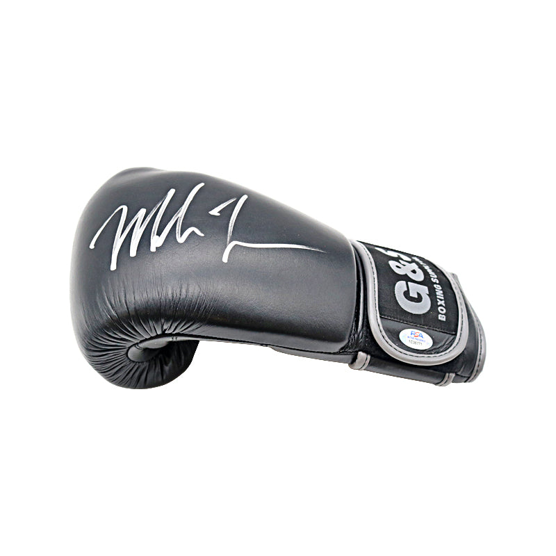 Mike Tyson Signed Black G&S Boxing Glove (PSA Holo)-Powers Sports Memorabilia