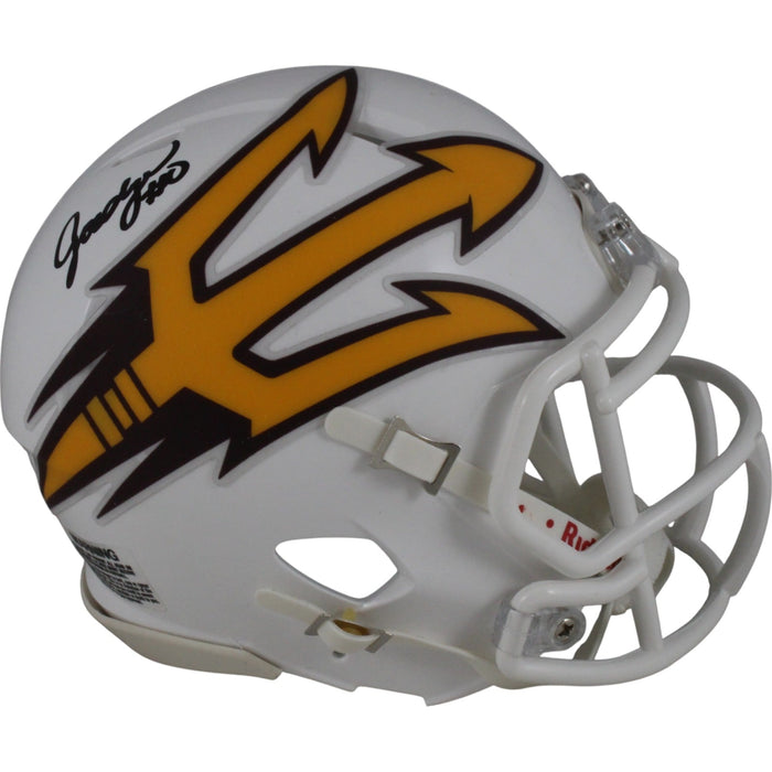 Jordyn Tyson Signed Arizona State Sun Devils Wht Mini Helmet – Beckett Authenticated-Powers Sports Memorabilia