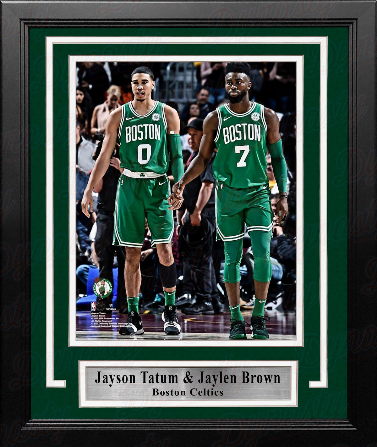 Jayson Tatum and Jaylen Brown Boston Celtics 8" x 10" Framed Basketball Display Photo-Powers Sports Memorabilia