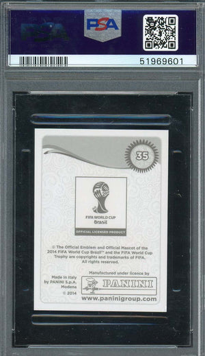 Thiago Silva 2014 Panini World Cup Stickers Card #35 PSA 10-Powers Sports Memorabilia