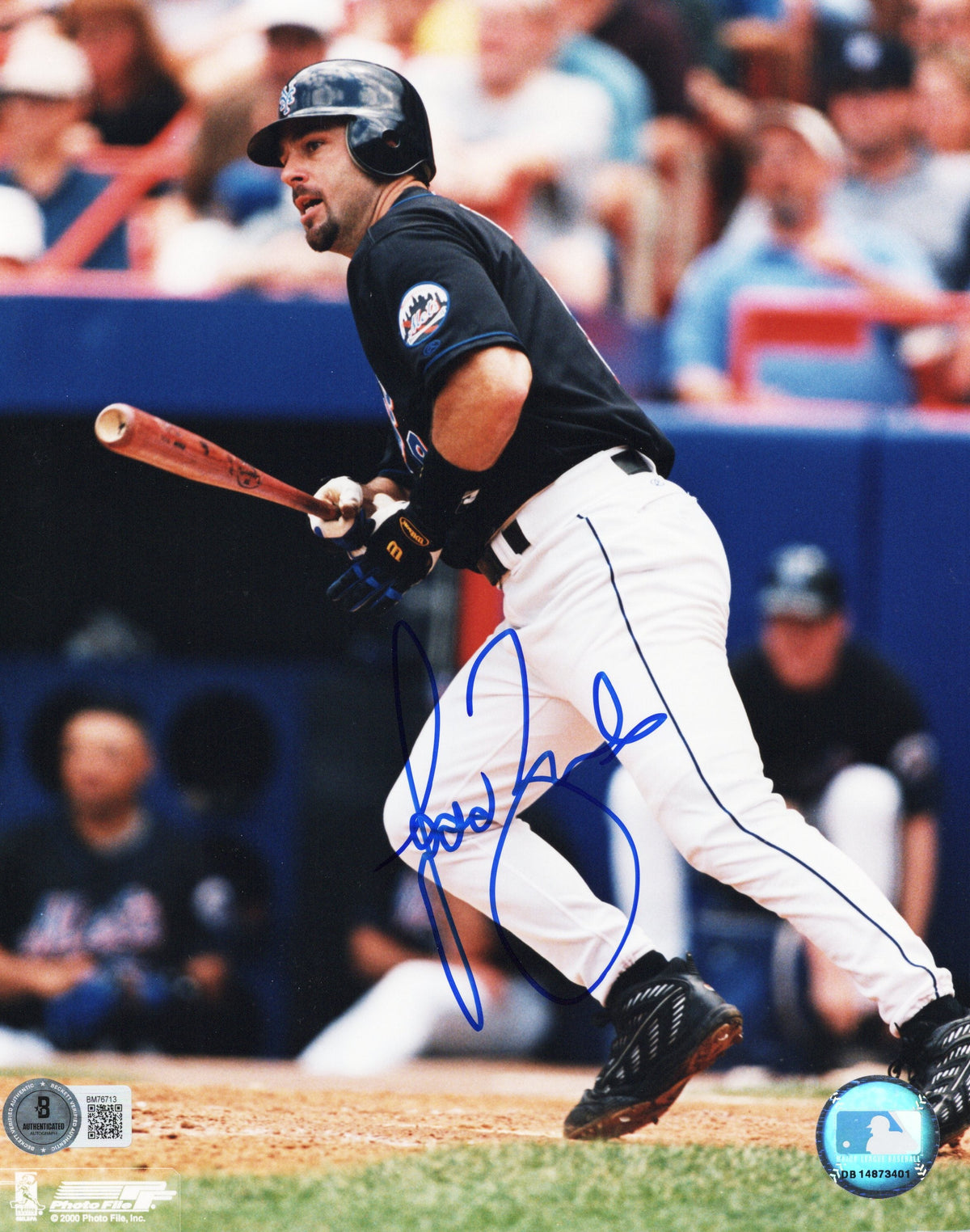 Todd Zeile Signed New York Mets 8x10 Photo Beckett Authenticated #3-Powers Sports Memorabilia
