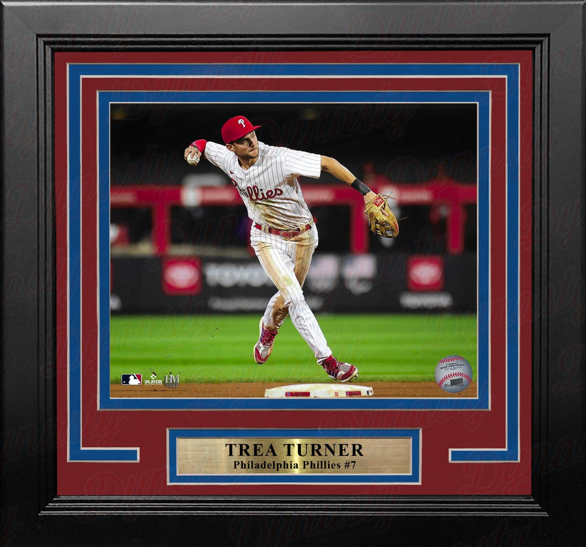 Trea Turner in Action Philadelphia Phillies 16" x 20" Framed Baseball Display Photo-Powers Sports Memorabilia