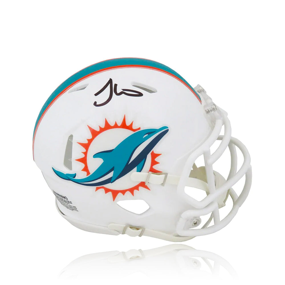 Tyreek Hill Miami Dolphins Signed Mini-Helmet Signed in Black - Authenticated-Powers Sports Memorabilia