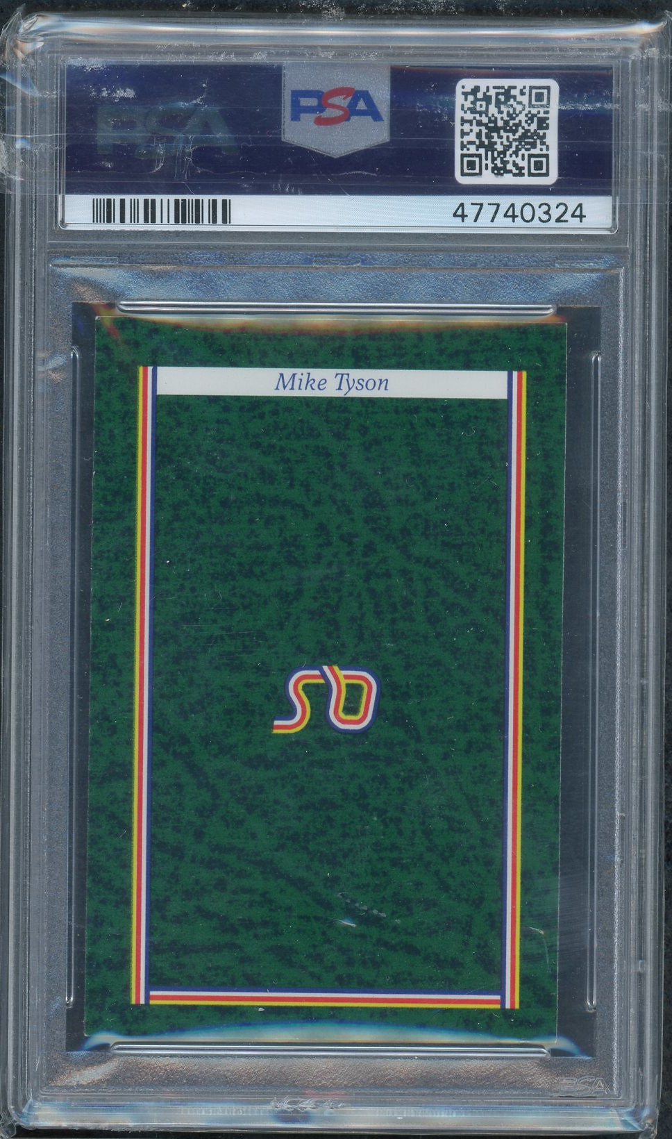 Mike Tyson 1987 A Question of Sport UK Boxing Rookie Card RC Graded PSA 8-Powers Sports Memorabilia