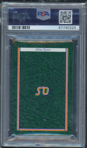 Mike Tyson 1987 A Question of Sport UK Boxing Rookie Card RC Graded PSA 8-Powers Sports Memorabilia