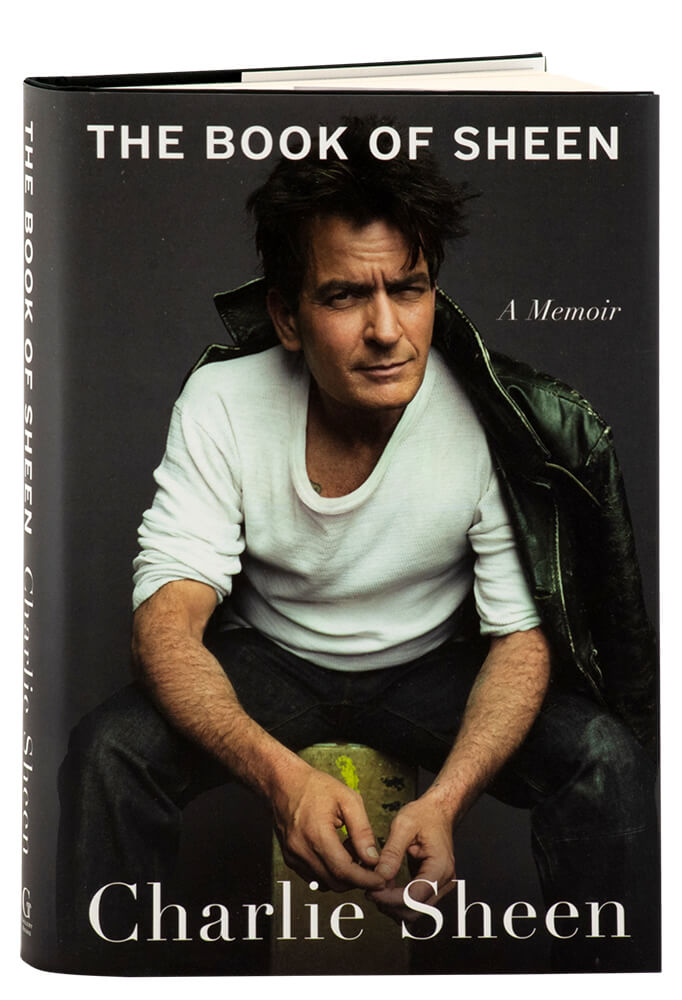 Charlie Sheen The Book of Sheen: A Memoir Hardcover Book Collectible-Powers Sports Memorabilia