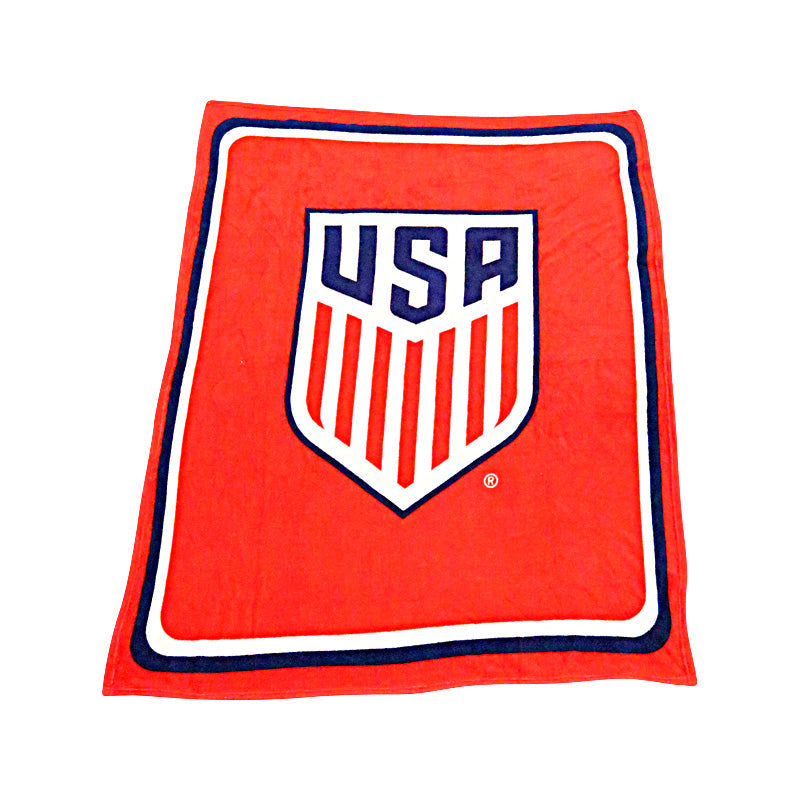 Red, White, Blue USA USFL Fleece Blanket-Powers Sports Memorabilia