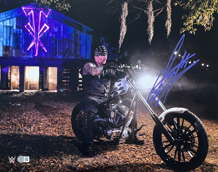 The Undertaker Signed WWE 16x20 Photo – Beckett Authenticated-Powers Sports Memorabilia
