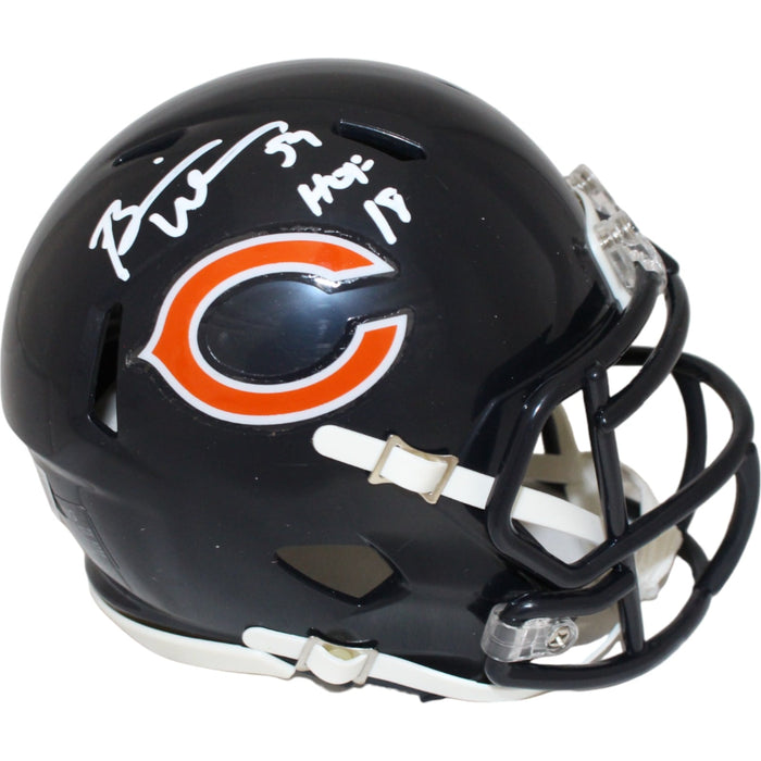 Brian Urlacher Signed Chicago Bears HOF Mini Helmet – Beckett Authenticated-Powers Sports Memorabilia