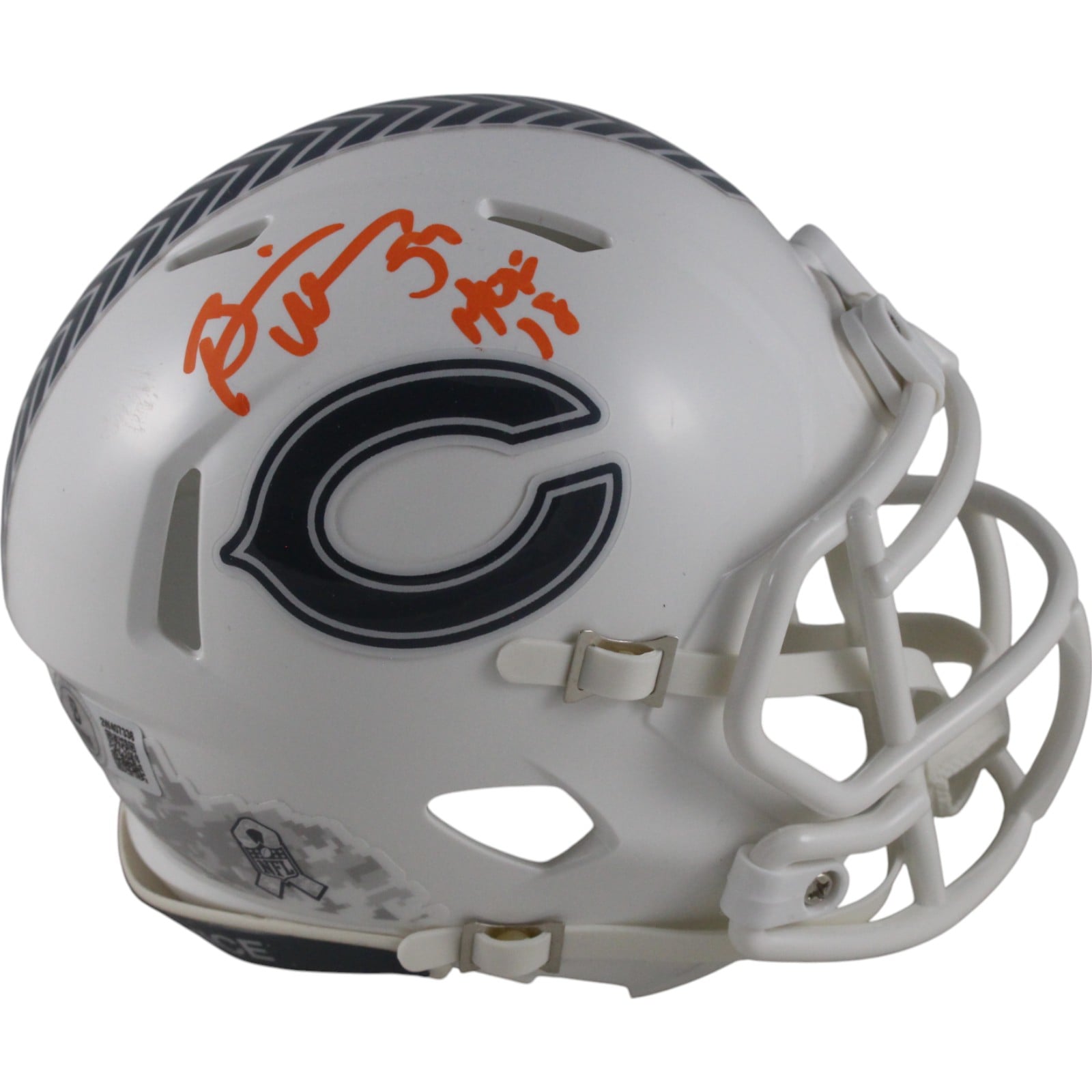 Brian Urlacher Signed Chicago Bears 24 STS Mini Helmet HOF – Beckett Authenticated-Powers Sports Memorabilia