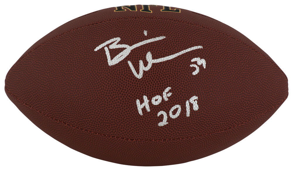 Brian Urlacher Autographed Wilson Super Grip Full Size NFL Football with HOF'18-Powers Sports Memorabilia