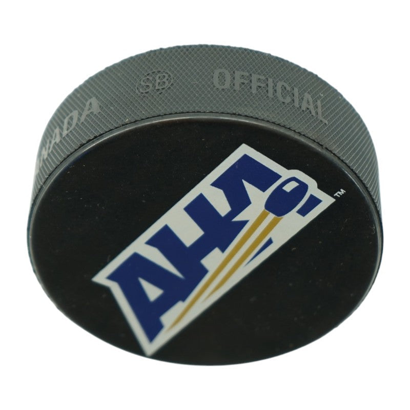 Frank Serratore U.S. Air Force Academy Signed Official Game Puck Air Force CX LOA