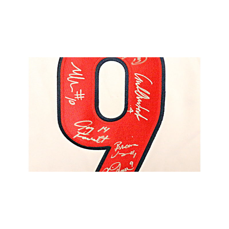 1999 US Womens World Cup Champions 8 Signature Signed Pro Style White #9 Soccer Jersey-Powers Sports Memorabilia