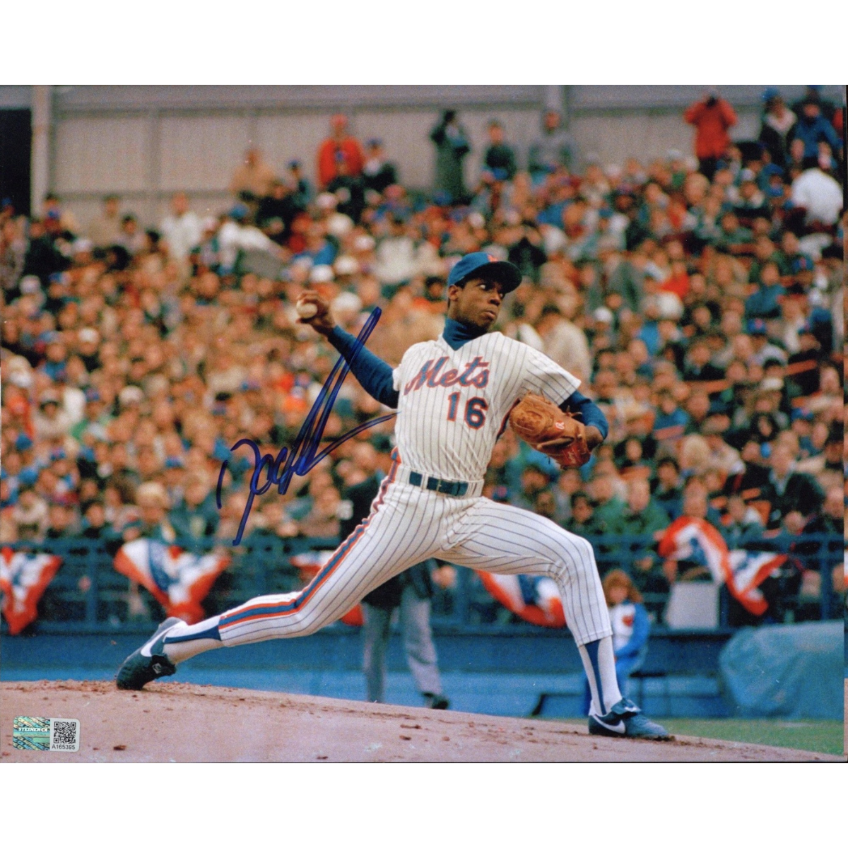 Dwight Gooden New York Mets Signed 1985 Opening Day 8x10 Photo-Powers Sports Memorabilia