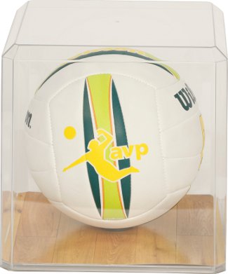 Volleyball Full Size Clear Display Case - New/USA Made-Powers Sports Memorabilia