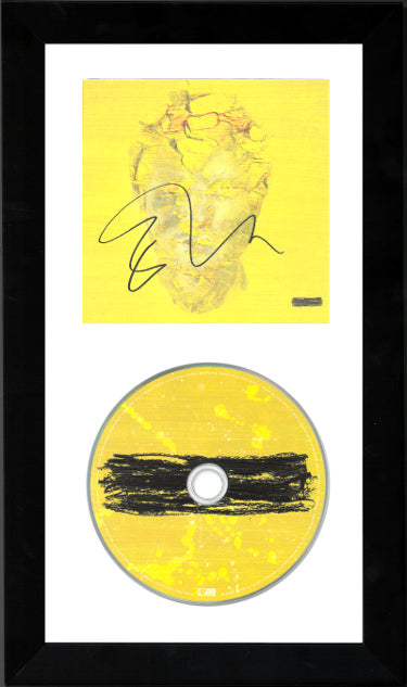 Ed Sheeran Autographed 2023 Subtract Art Card/Book/CD 6.5x12 Custom Framing- COA (Eyes Closed/Boat)-Powers Sports Memorabilia