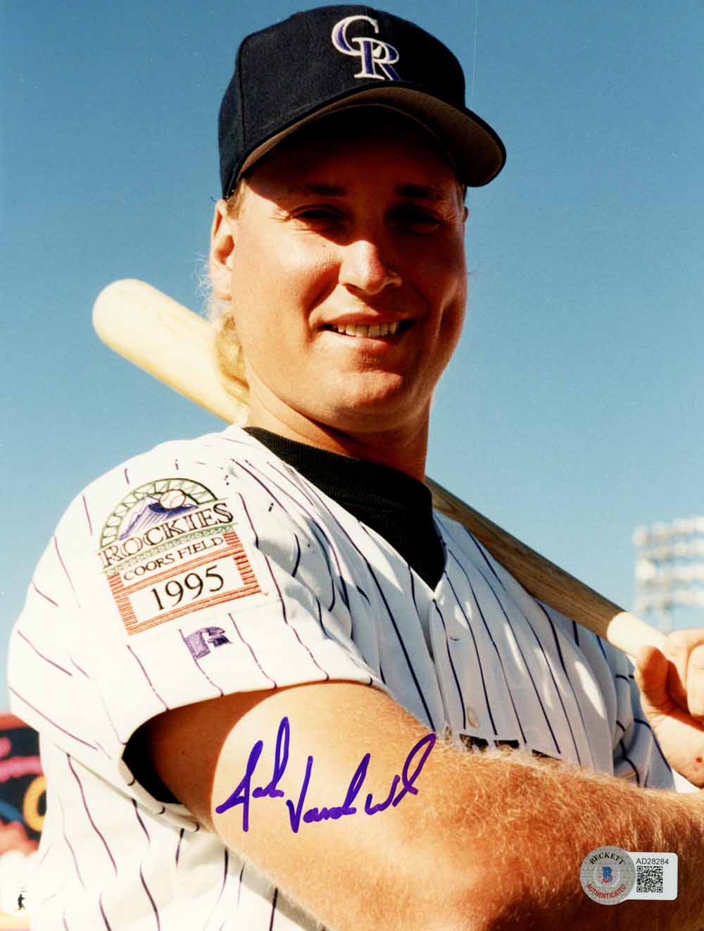 John Vander Wal Colorado Rockies Signed 8x10 Photo - Beckett Beckett - 50547-Powers Sports Memorabilia
