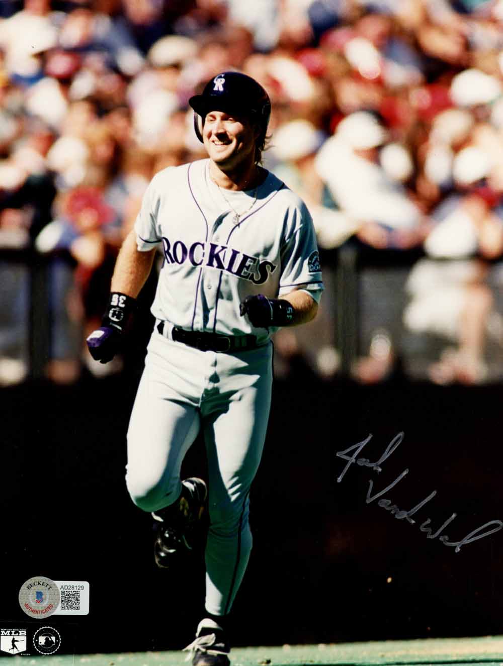 John Vander Wal Colorado Rockies Signed 8x10 Photo - Beckett Beckett - 50390-Powers Sports Memorabilia