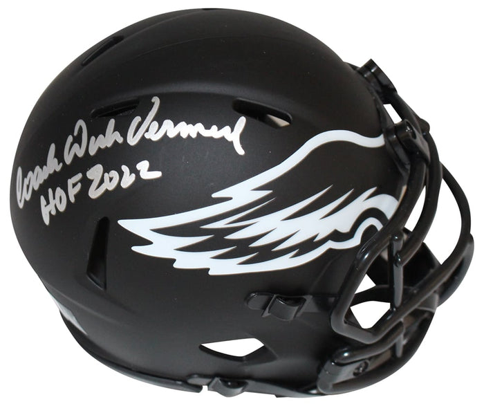 Dick Vermiel Signed Philadelphia Eagles Eclipse HOF Mini – Beckett Authenticated-Powers Sports Memorabilia