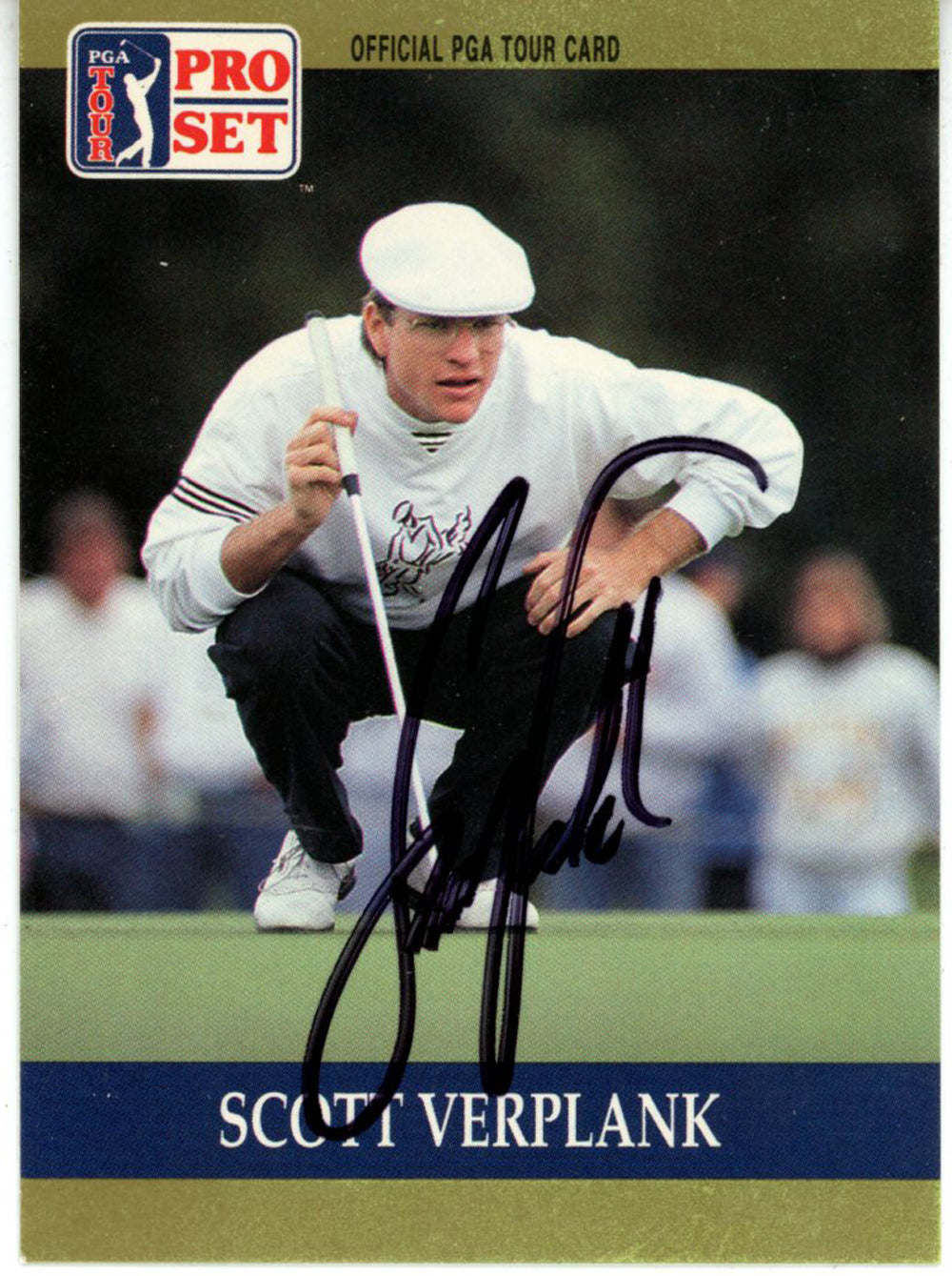 Scott Verplank Pga Signed Card - 1990 Pro Set #11 Beckett Beckett-Powers Sports Memorabilia