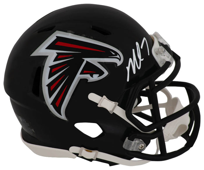 Michael Vick Autographed Atlanta Falcons T/B (2003-2019 Style) Riddell Speed Mini Helmet-Powers Sports Memorabilia