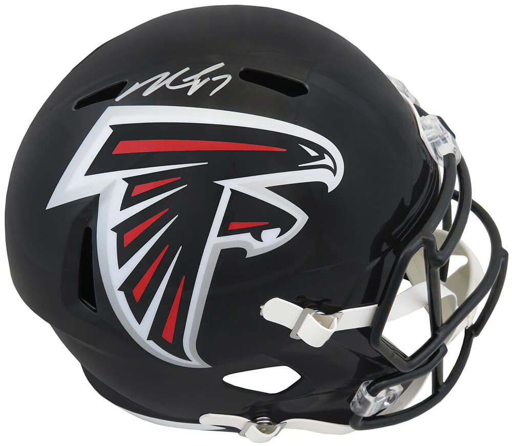 Michael Vick Autographed Atlanta Falcons Riddell F/S Speed Replica Helmet-Powers Sports Memorabilia