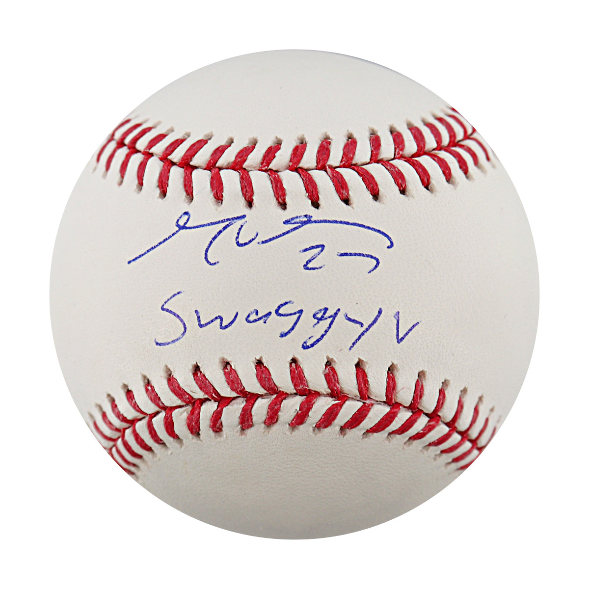 Mark Vientos New York Mets Signed Inscribed "Swaggy V" OMLB Baseball (Beckett Auth)-Powers Sports Memorabilia