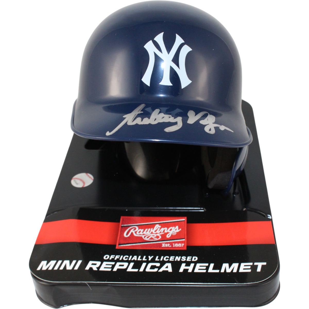 Anthony Volpe New York Yankees Signed Mini Helmet - Rawlings Fanatics-Powers Sports Memorabilia