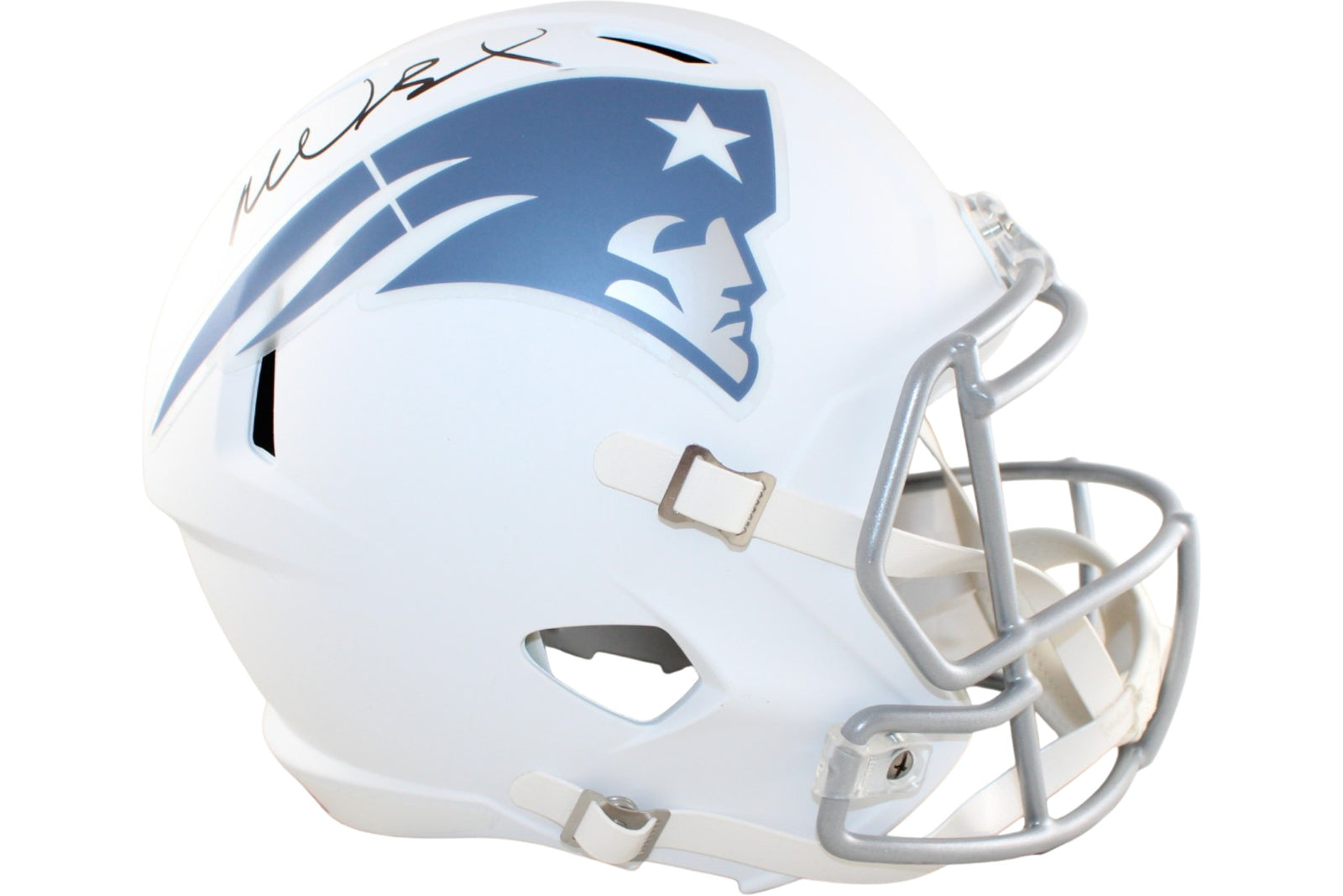 Mike Vrabel New England Patriots Rivalries Signed Helmet Replica-Powers Sports Memorabilia