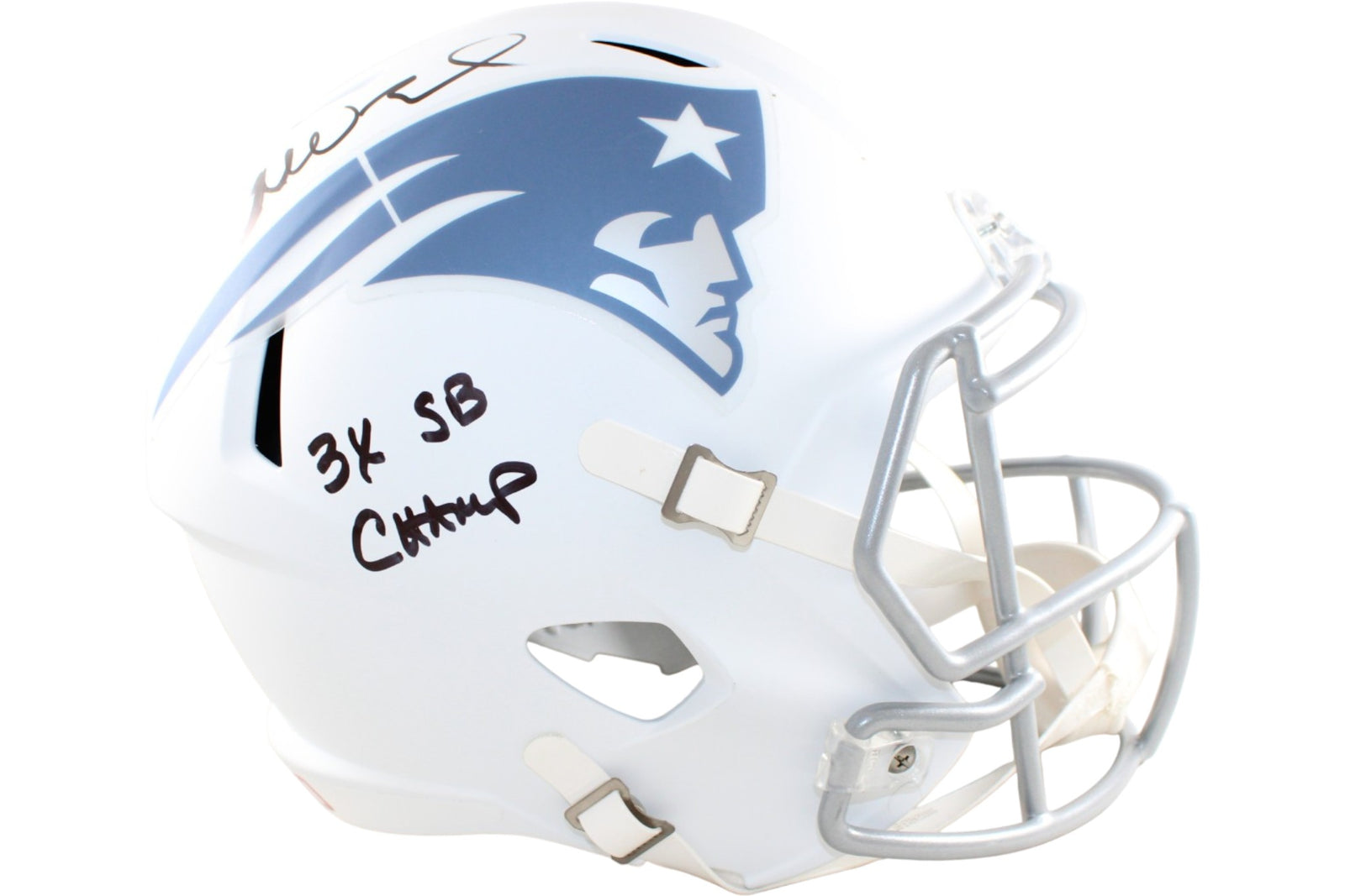 Mike Vrabel New England Patriots Signed Helmet Replica-Powers Sports Memorabilia