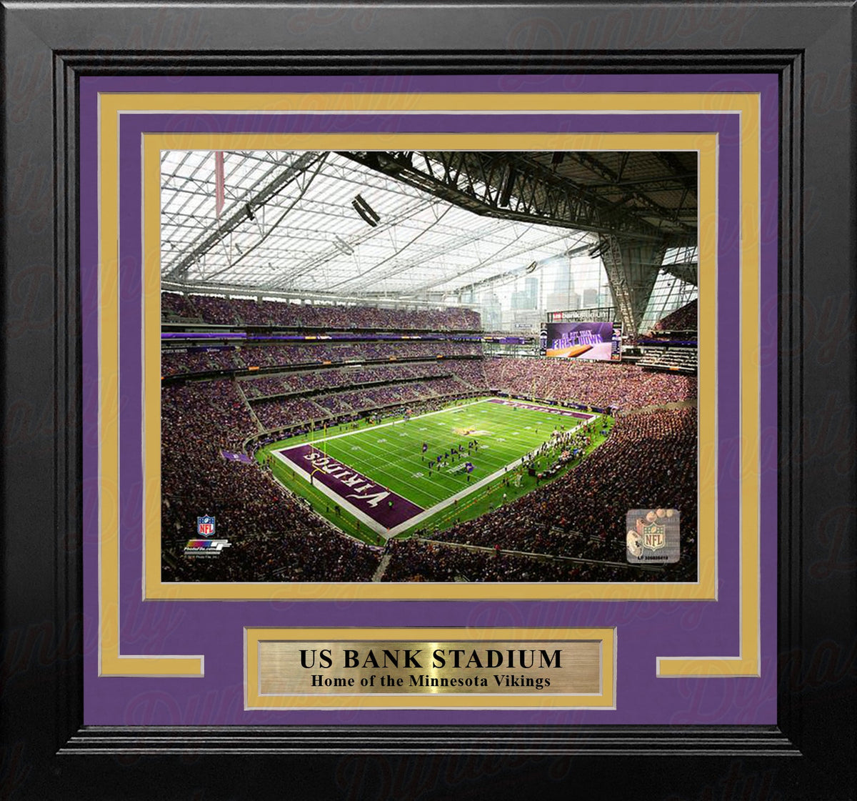 Minnesota Vikings U.S. Bank Stadium 8" x 10" Framed Football Display Photo-Powers Sports Memorabilia