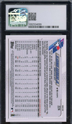 Vladimir Guerrero Jr 2021 Topps Baseball Card #224 Graded CSG 9-Powers Sports Memorabilia