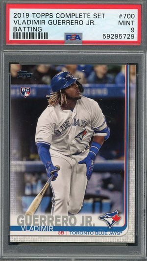 Vladimir Guerrero Jr 2019 Topps Complete Set Batting Rookie Card #700 PSA 9-Powers Sports Memorabilia